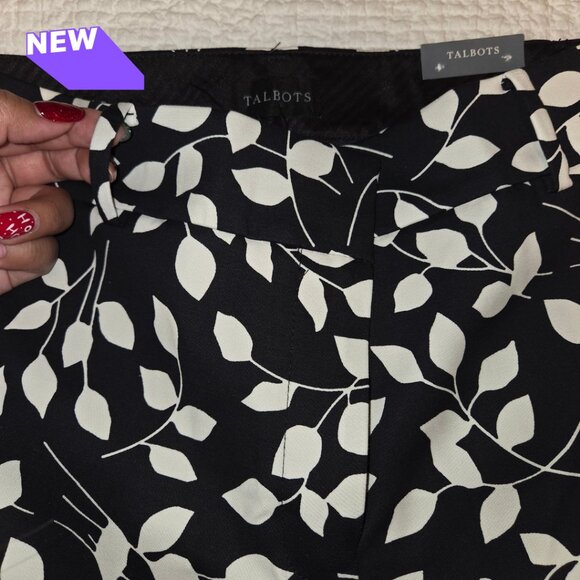 ✨ TALBOTS | Hampshire Leaves Ankle Pants - Picture 4 of 7